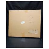 ZJSF Foldable Freestanding Indoor Dog Gate for House Wood Long Pet Gates Dog Fence for Stairs Puppy Gates for Hallways, Puppy Gate,Support Feet Included, Brown, 24 \'Height-3 Panels - Retail: $60