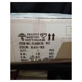 SHLUCE 19\' Farmhouse Caged Flush Mount Ceiling Fan with Light, Rustic Fandelier Bladeless Ceiling Fans with Lights and Remote, Small Low Profile Ceiling Fan with Light for Kitchen, Bedroom - ETL - Re