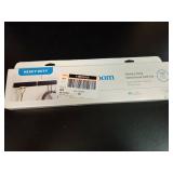 2pk Heavy Duty Rails - Brightroomâ¢: Wall Mounted Garage Storage, Black Steel Utility Rack, 90lb Capacity - Retail: $19