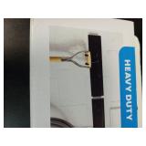 2pk Heavy Duty Rails - Brightroomâ¢: Wall Mounted Garage Storage, Black Steel Utility Rack, 90lb Capacity - Retail: $19