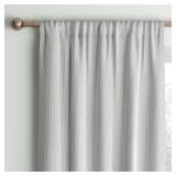 42\'x63\' Blackout Baby Striped Window Curtain Panel Gray/Ivory - Room Essentialsâ¢: Energy Efficient, Recycled Fiber - Retail: $17