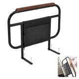 Skuehod Bed Side Rail for Adjustable Bed, Screw Into Wooden Board Only, 17 inch Height for Mattress Less Than 10 Inches, 1 pc - Retail: $70