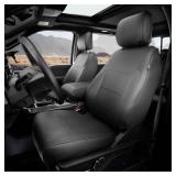 CoverCenterÂ® for Ford F150 Seat Covers 2025 2024 2023 2022 2021 2020 2019 2018-2015, Custom-Fit Full Set Black Seat Cover for 2015-2025 F150 XL/XLT Leather Car Trucks Accessories (13PCS) - Retail: 