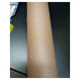 LVSHI 24\'x393\' Brown Grasscloth Peel and Stick Fabric Textured Contact Paper Linen Wallpaper Vintage Matte Frosted Waterproof Luxury Wallpaper for Bedroom Bathroom Kitchen (Dark Brown) - Retail: $40