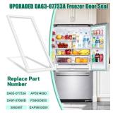 UPGRADED DA63-07733A Refrigerator Door Gasket Replacement Compatible with Samsung Refrigerator Door Seal, Replaces Part Number DA97-07668B 3960897 AP5914680 PS9603850 EAP9603850 Freezer Door Gasket - 