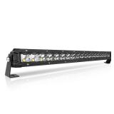Rigidhorse 22 Inch LED Light Bar Single Row Flood & SpotBeam Combo 20000LM Off Road LED Light Bar Driving Light for Pickup SUV ATV UTV Truck Roof Bumper - Retail: $48