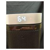 Portable Space Heater, 1500W Ceramic Heating Fan with Thermostat, Remote Control, 3 Heating Modes, 70Â° Oscillation, Ideal for Office, Home, and Bedroom Use - Retail: $45