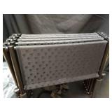 Dog Steps for Car, Truck and SUV - Foldable Pet Stairs for Large Dogs with Non-Slip Rug Surface, Lightweight Dog Ramp Holds Up to 250lbs, 5 Steps (Black Metal Fram, 5 Steps) - Retail: $51