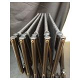 Dog Steps for Car, Truck and SUV - Foldable Pet Stairs for Large Dogs with Non-Slip Rug Surface, Lightweight Dog Ramp Holds Up to 250lbs, 5 Steps (Black Metal Fram, 5 Steps) - Retail: $51