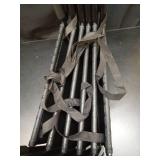 Dog Steps for Car, Truck and SUV - Foldable Pet Stairs for Large Dogs with Non-Slip Rug Surface, Lightweight Dog Ramp Holds Up to 250lbs, 5 Steps (Black Metal Fram, 5 Steps) - Retail: $51