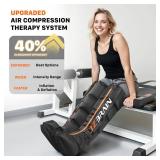 JZBRAIN Air Compression Leg Recovery Boots : Sequential Full Leg Compression Massager System for Muscle Relaxation & Relief - 11 Intensity 6 Modes 3 Heat for Athletes & Gym (Small) - Retail: $260