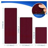 KitchenClouds Kitchen Mats for Floor,2PCS Kitchen Rugs,Non Slip Anti Fatigue Mats for Kitchen Floor,Waterproof Sink Mat,Cushioned Standing and Comfort Mats for Office,Red - Retail: $46