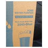SimPure Whole House Water Filter Housing (DB20P), 20\' x 4.5\' Sediment Carbon Filter Universal Housing, Pre-Filtration System for Well and City Water, 1\' NPT Port, Pressure Release - Retail: $70