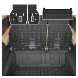 Thinzyou Cargo Mat Compatible with 2021-2025 2026 Toyota Sienna 7&8 Seats Cargo Liner Cargo Mat Trunk Mat Trunk Liner Back Seat Cover 2024 Sienna Accessories (Upgrade Trunk Mat+Backrest Mats) - Retail