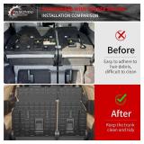 Thinzyou Cargo Mat Compatible with 2021-2025 2026 Toyota Sienna 7&8 Seats Cargo Liner Cargo Mat Trunk Mat Trunk Liner Back Seat Cover 2024 Sienna Accessories (Upgrade Trunk Mat+Backrest Mats) - Retail