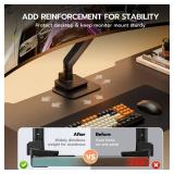 ARES WING Monitor Mount & Steel Monitor Mount Reinforcement Plate for 24-57'' Ultrawide Screen - Retail: $100