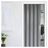 HOME&DOOR Accordion Door Interior Folding Door Sliding Door Closet 36 by 80 for Home Office Kitchen washroom (Grey) - Retail: $65