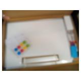 WALGLASS Double-Sided White Board, 24\' x 18\' Dry Erase Board Magnetic Whiteboard for Wall, Hanging Mounted Whiteboard Silver Aluminium Frame for Home, School, Office, Kitchen - Retail: $24