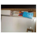 WALGLASS Double-Sided White Board, 24\' x 18\' Dry Erase Board Magnetic Whiteboard for Wall, Hanging Mounted Whiteboard Silver Aluminium Frame for Home, School, Office, Kitchen - Retail: $24