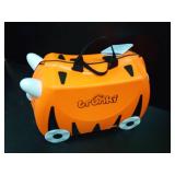 Trunki Ride-On Kids Suitcase | Tow-Along Toddler Luggage | Carry-On Cute Bag with Wheels | Kids Luggage and Airplane Travel Essentials: Tipu Tiger Orange - Retail: $155