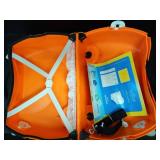 Trunki Ride-On Kids Suitcase | Tow-Along Toddler Luggage | Carry-On Cute Bag with Wheels | Kids Luggage and Airplane Travel Essentials: Tipu Tiger Orange - Retail: $155