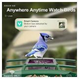Bird Feeder with Camera Solar Powered : Smart Camera Bird Feeder 2K Live Feed Cam for Backyard - AI Identify Auto Capture Videos Pictures, Gifts for Birdlover Mom Dad, 2.4GHz WiFi - Retail: $126