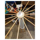 JOOM Tripod Clothes Drying Rack, Garment Rack Portable and Foldable Space Saving Laundry Drying Rack - Drying Rack Clothing Floor Folding Balcony Bedroom Household Wooden - Retail: $60