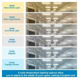 T8 T12 8FT LED Bulbs, 8FT Tube Lights 6CCT 3000K-6500K/5 Power(30W-50W Adjust), Super Bright FA8 Single Pin Base Type B Bulbs, 8 Foot Fluorescent Tube Replacement, Ballast Bypass, ETL DLC(6 PCS Clear)