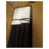 OUDUCK 2 Packs 3' x 6' Grid Wall Panels Standing Wire Grid, Study Display Rack with T-Base Wheels Freestanding Gridwall Panel Tower for Shows, Black - Retail: $165