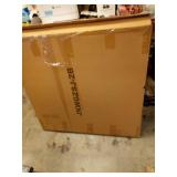 OUDUCK 2 Packs 3' x 6' Grid Wall Panels Standing Wire Grid, Study Display Rack with T-Base Wheels Freestanding Gridwall Panel Tower for Shows, Black - Retail: $165