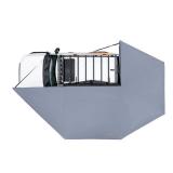 Sanhima 270 Awning Free Standing Built-in LED Light - 129.2 sq.ft Shelter Karlu Frontier Car Side Waterproof UV50+ Wind Resistant, Driver Side, 270 Degree Vehicle Awning for SUV Van Truck - Retail: $7