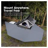 Sanhima 270 Awning Free Standing Built-in LED Light - 129.2 sq.ft Shelter Karlu Frontier Car Side Waterproof UV50+ Wind Resistant, Driver Side, 270 Degree Vehicle Awning for SUV Van Truck - Retail: $7