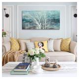 Sxurmtiie abstract landscape bedroom wall art three of life artwork piceure 30inch x60inch modern paintings living room decortaion - Retail: $130