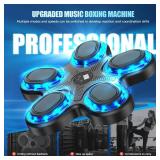 2025 Upgraded Music Boxing Machine - Smart Bluetooth Wall-Mounted Fitness Gear with Punch Counter, Adjustable Speed, Premium Gloves Included - Home/Office Workout & Stress Relief Companion - Retail: $