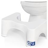 Squatty Potty The Original Bathroom Toilet Stool Height, White, 9 Inch (Pack of 1) - Retail: $25