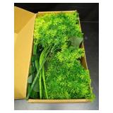 Clycaloor 18Pcs Outdoor Artificial Boxwood UV Resistant Fake Stems Plants, Faux Plastic Greenery for Indoor Outside Hanging Plants Garden Porch Window Box Home Wedding Farmhouse DÃ©cor - Retail: $31