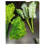 Clycaloor 18Pcs Outdoor Artificial Boxwood UV Resistant Fake Stems Plants, Faux Plastic Greenery for Indoor Outside Hanging Plants Garden Porch Window Box Home Wedding Farmhouse DÃ©cor - Retail: $31