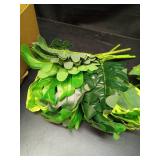 Clycaloor 18Pcs Outdoor Artificial Boxwood UV Resistant Fake Stems Plants, Faux Plastic Greenery for Indoor Outside Hanging Plants Garden Porch Window Box Home Wedding Farmhouse DÃ©cor - Retail: $31