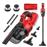 Cordless Vacuum Cleaner Compatible with Mil-Wuakee 20V Battery,20000Pa High Power Handheld Vacuum with HEPA Filter, 5 in 1 Portable Electric Vacuum With LED Light for Carpets, Floors&Cars (No Battery)
