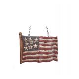 Carved Flag Arrow Replacement, Red, White and Blue - Retail: $40