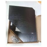 Fun Memories Corner Shelf Wall Mount, Floating Corner Shelves, Set of 2 Corner Wall Shelf Organizer, Rustic Wood Wall Storage Display Shelves for Living Room Bedroom Bathroom Kitchen, Classic Black - 