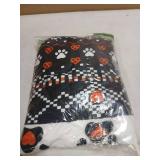 Lovira Dog Throw Blanket Dog Paw Print Throw Blankets Gifts Stuff Decor Flannel for Lover Men Women 40"x50" - Retail: $20