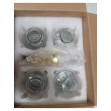 MHDCLY Coffee Bar Accessories, Coffee Syrup Dispenser - 4pack,16.9oz Syrup Dispenser with Labels,Syrup Pump Dispenser for Coffee Bar(Gold Pump) - Retail: $22