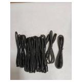 WorldLite 3.2ft DMX Cable, 10PCS 1 Meter DMX Signal Cables Signal Wires, 3-Pin XLR Male to Female Stage Light Signal Cable with Metal connectors, Connection for DMX512 Stage & DJ Lighting fixtures - R