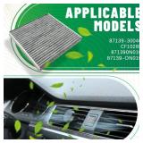 CF10285 Cabin Air Filter, Premium Cabin Filter with Activated Carbon, Car Air Filter Replacement for Camry 2007-2017 Corolla 2009-2019 Rav4 2006-2018 4Runner 2010-2023 Prius Highlander ES300H - Retail