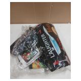 Fourluoo 10 Pcs Farmhouse Kitchen Decor and Accessories Set 4 Kitchen Towels 2 Pot Holders 2 Oven Mitts 2 Rugs for Cooking Baking Mom Housewarming Gifts(Bright Color,Novel Style) - Retail: $29