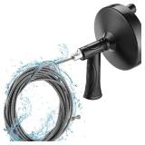 KapStrom Plumbing Drain Snake (Spiral Diameter 0.5 inch / 1.3 cm), Hair Clog Remover Tool for Toilet, Heavy-Duty Drain Auger for Kitchen & Bathroom Sink, Pipe & Sewer Cleaner for Shower & Bathtub - Re