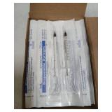 50 Pcs 1ml Syringes with Caps Oral Dispenser Individually Sterile Warpped for Medicine Dropper, Colostrum Collect Feeding Pets, Liquid - Retail: $10