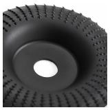 Hedume Set of 5 Angle Grinder Wood Carving Disc for 4" or 4 1/2" Attachments with 5/8 inch Arbor, Stump Tool Grinding Wheel Shaping, Wood Shaping Disc Grinder Cutting Wheel Grinding Disk Attachments -