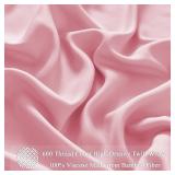 HCORA 100% Viscose Derived from Bamboo Sheets for Hot Sleepers, 600 Thread Count, 16" Deep Pocket, Silky Soft, Cooling and Breathable, Queen, Pink 4pc - Retail: $85